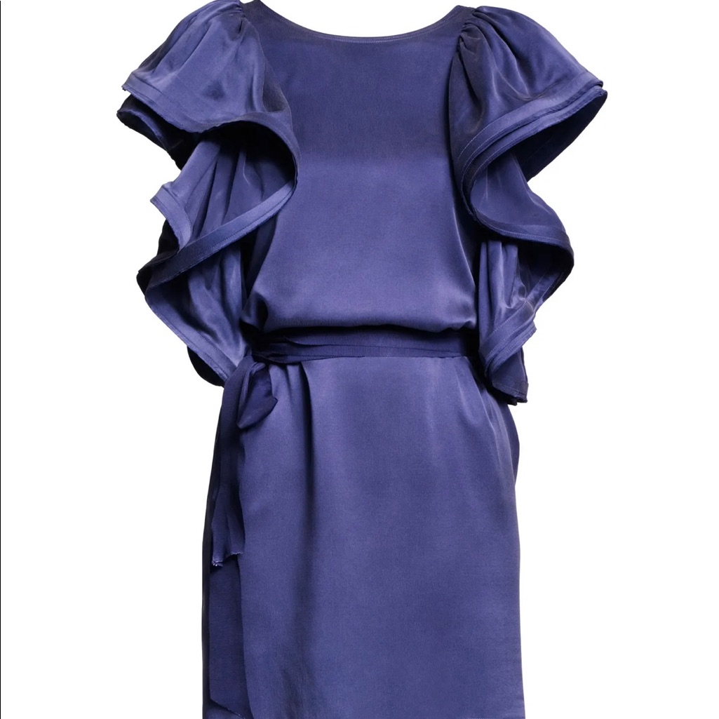 Nwt Lanvin For H&M Electric Blue Dress Size 4